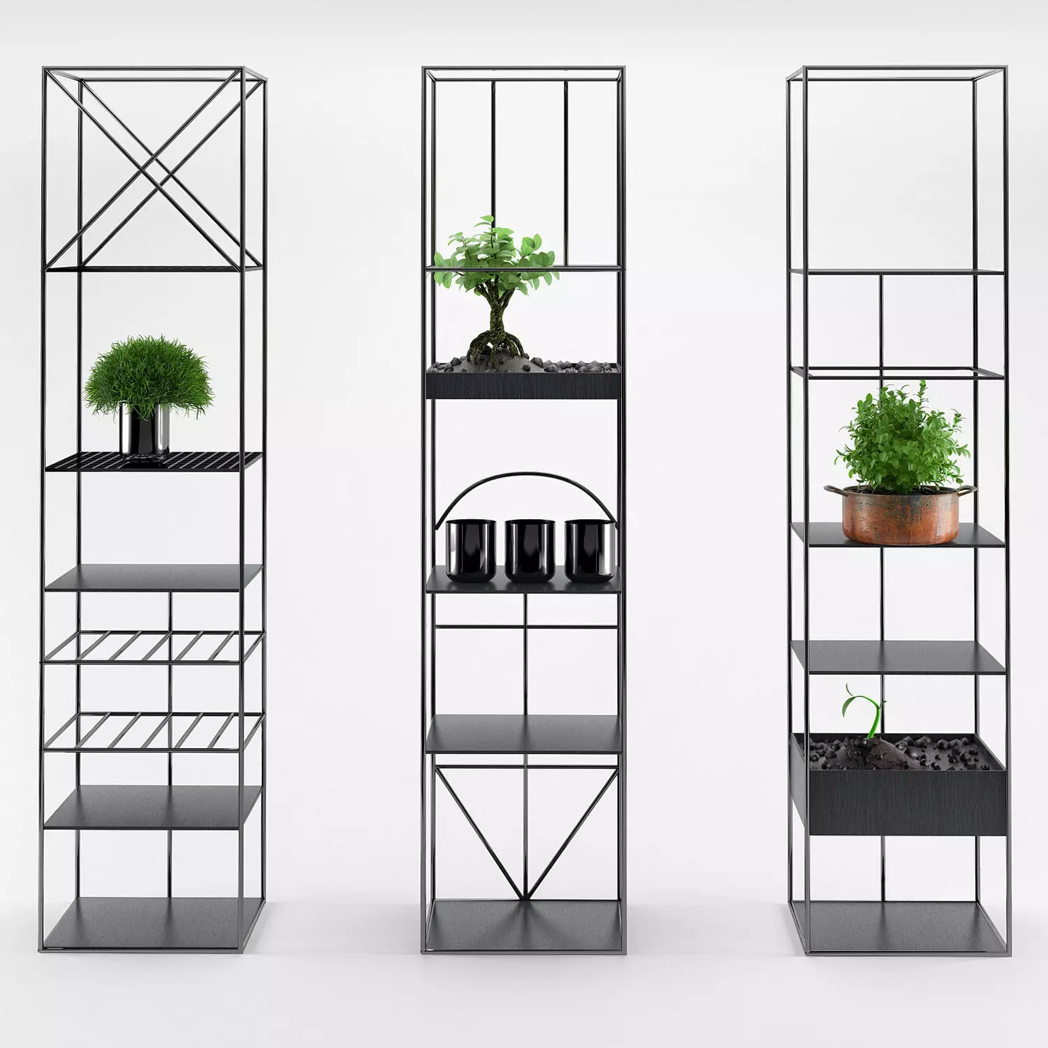 Estantes e armarios 3D model_0