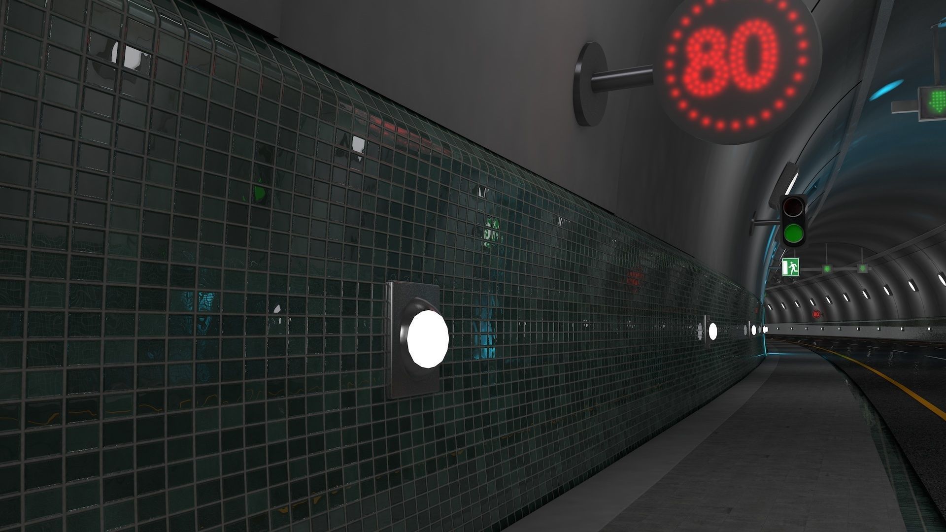 Tunnel Highway 3D model_11