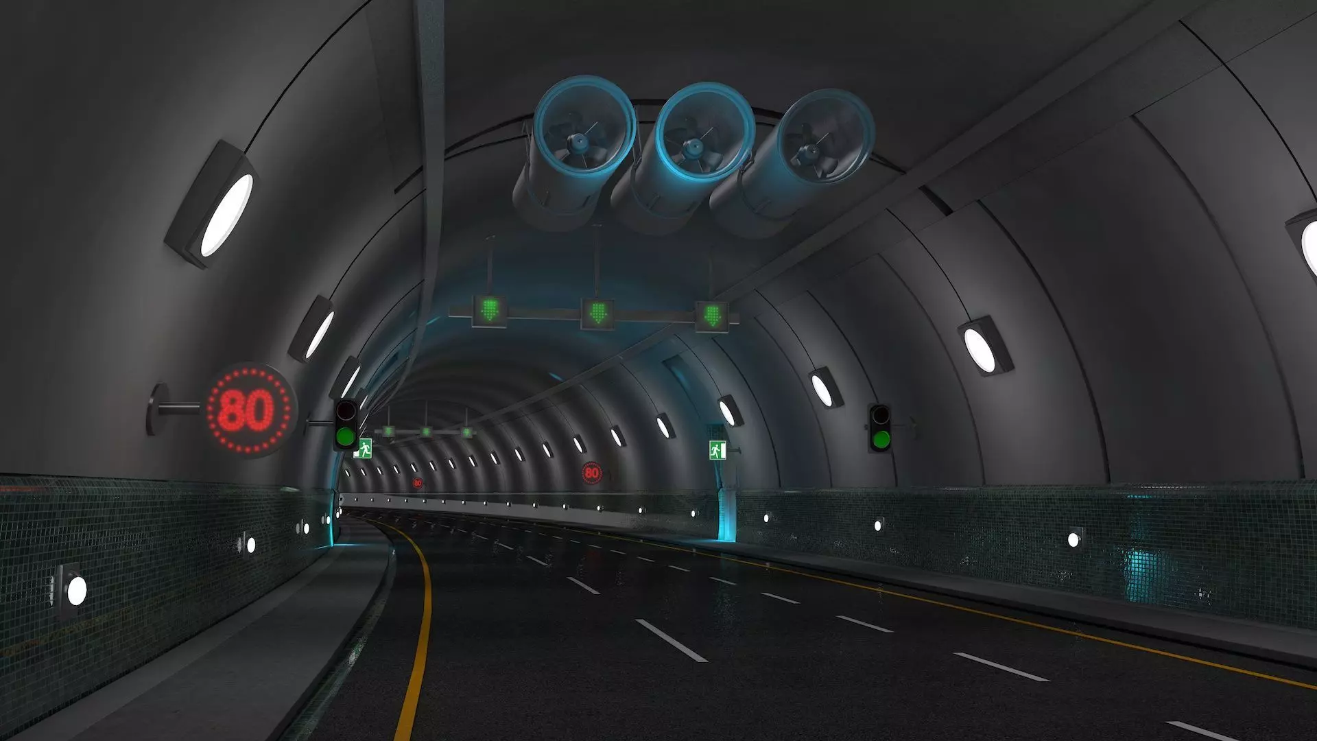 Tunnel Highway 3D model_0