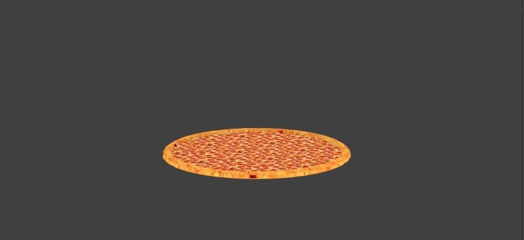 Low Poly Pizza Free low-poly 3D model_1