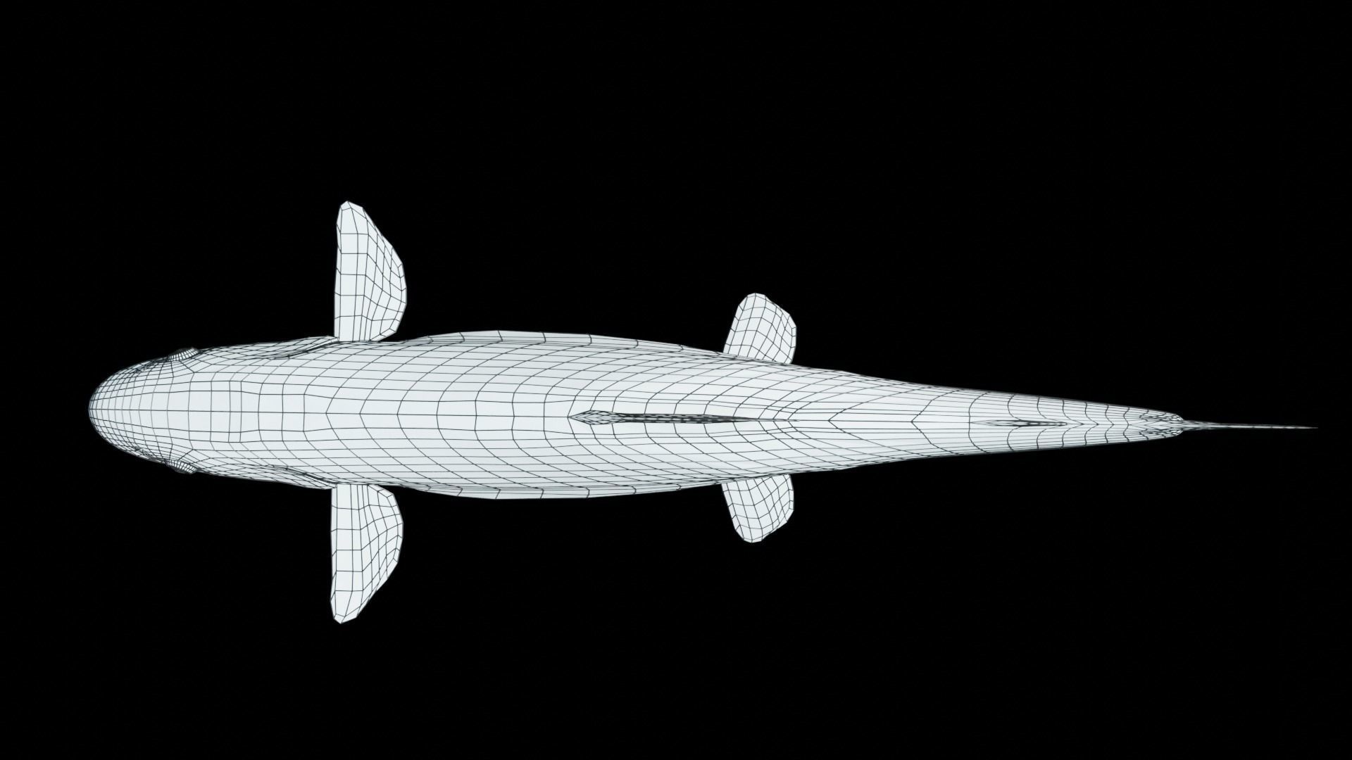 Brown Trout Low-poly 3D model_6