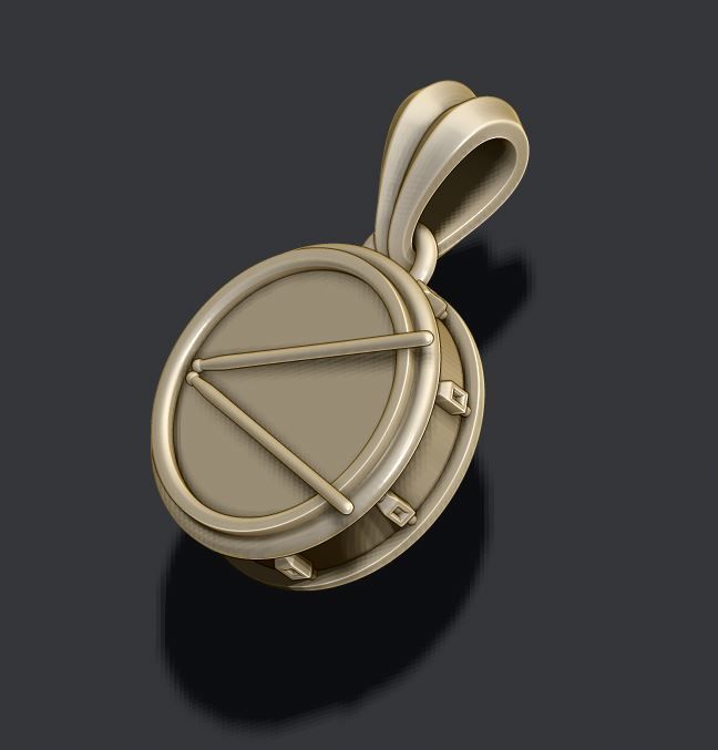 drum pendant 3D print model_6