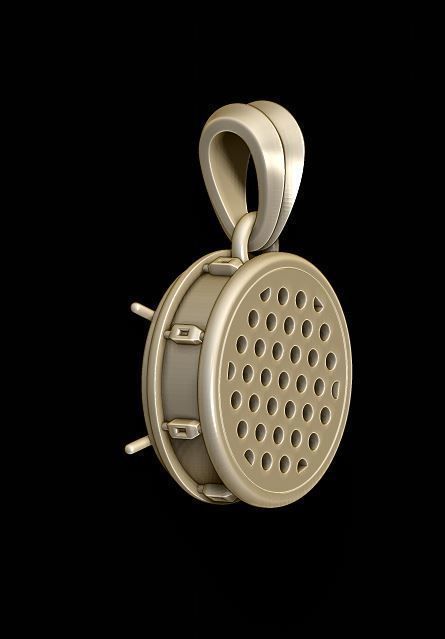 drum pendant 3D print model_9