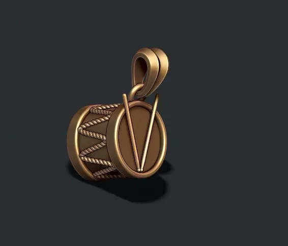 drum pendant 3D print model_0
