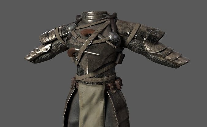 Fictitious Armor Low-poly 3D model