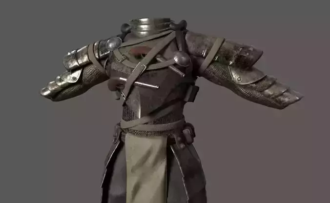 Fictitious Armor Low-poly 3D model