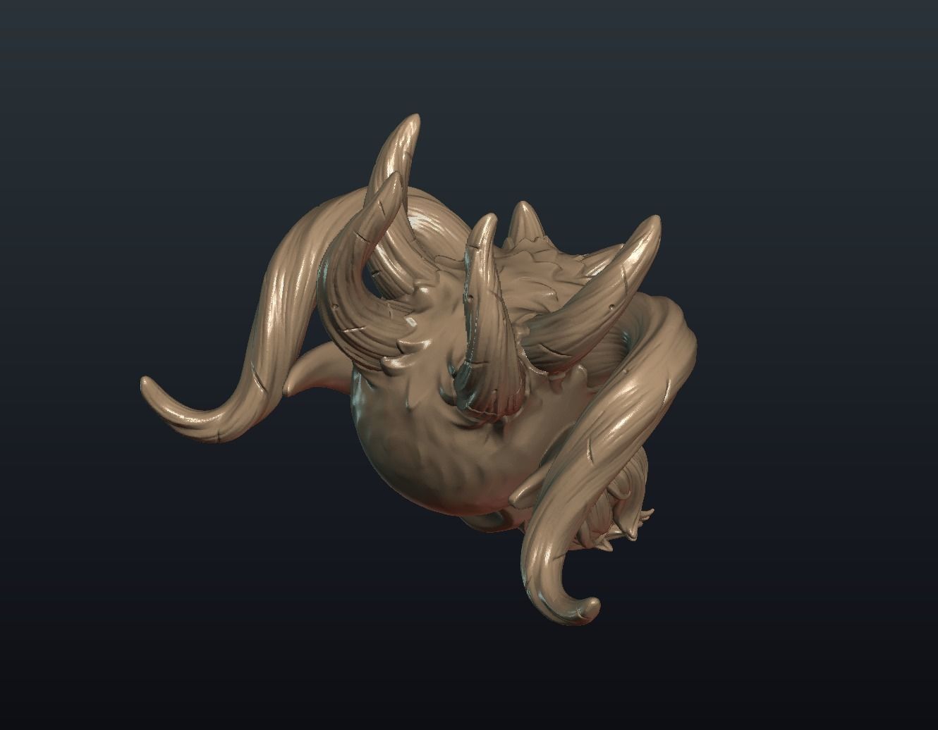 Demon Head 3D print model_10