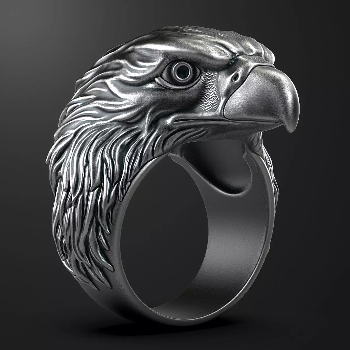 Eagle ring 3D print model 3D print model