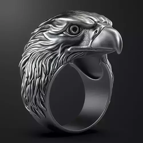 Eagle ring 3D print model 3D print model