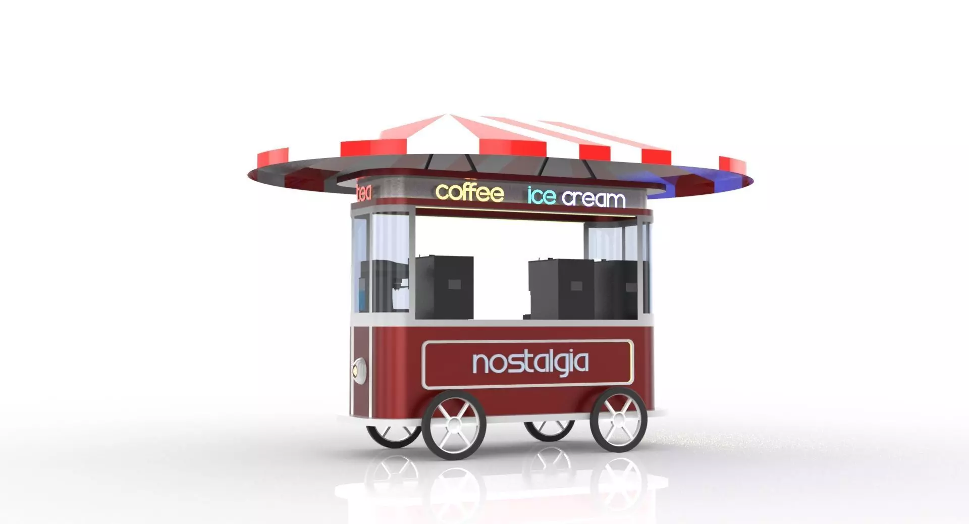 mobile car trolley 3D model