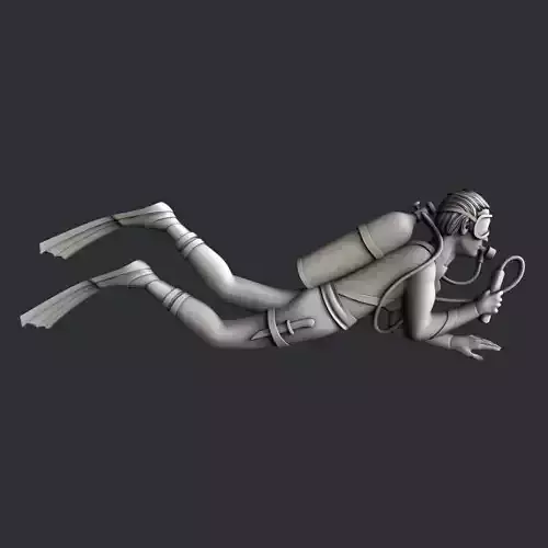 3d STL models for CNC router diver 3D model