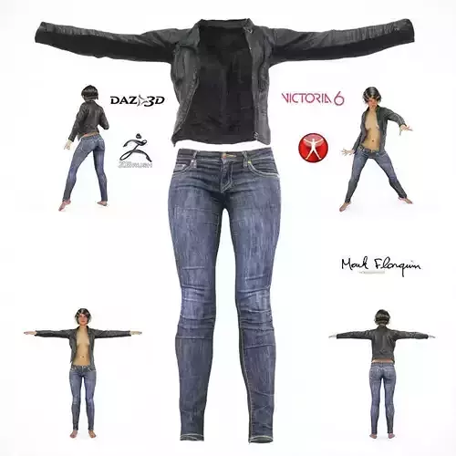 Jeans Leather Jacket