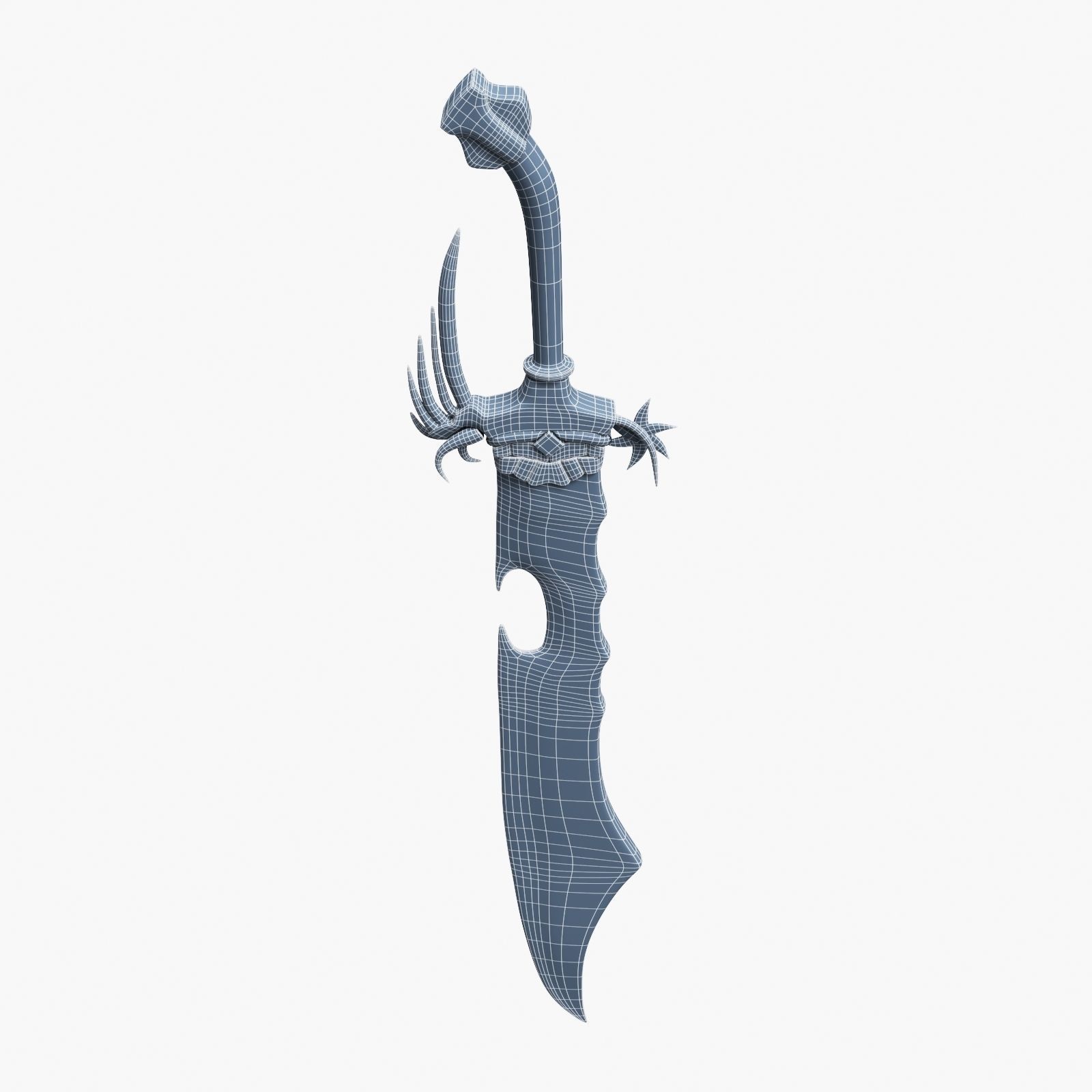 Eastern Battle Sword 3D model_19