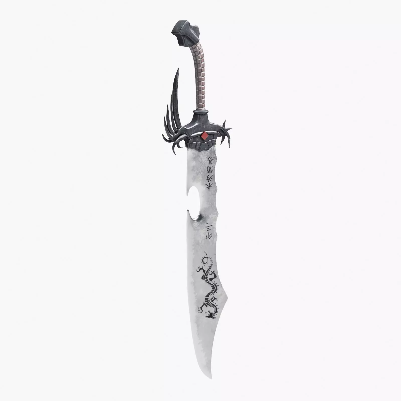 Eastern Battle Sword 3D model_0