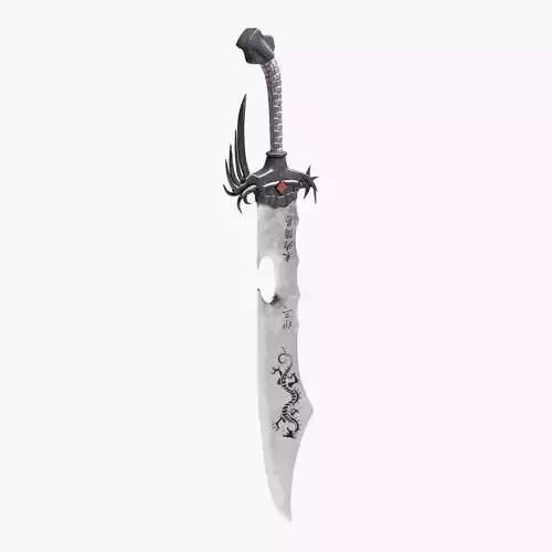Eastern Battle Sword 3D model