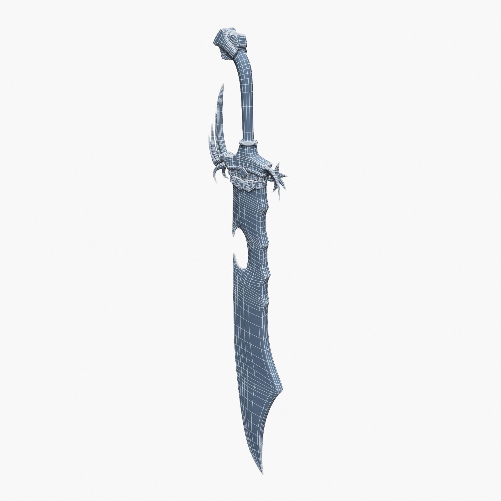 Eastern Battle Sword 3D model_17