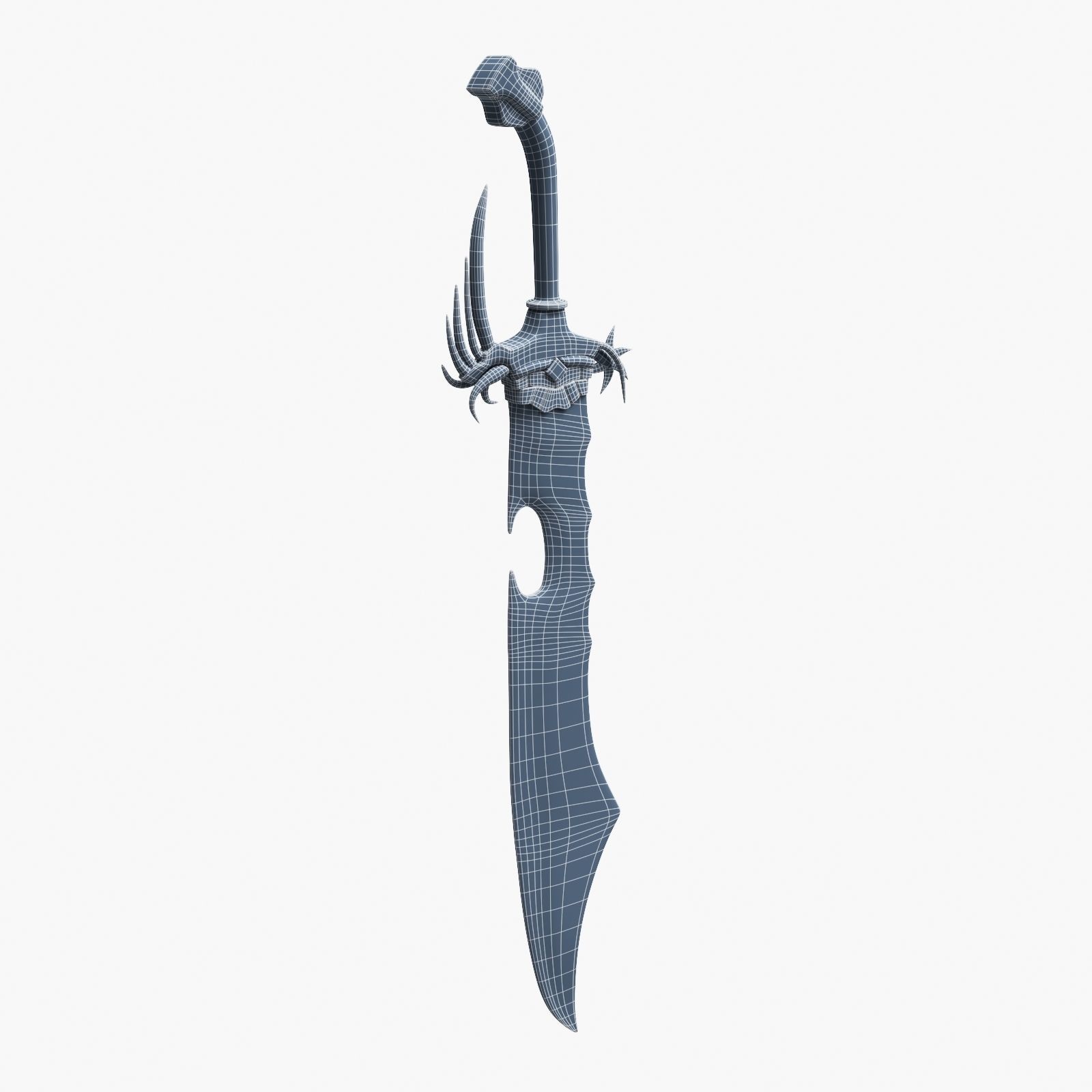 Eastern Battle Sword 3D model_16