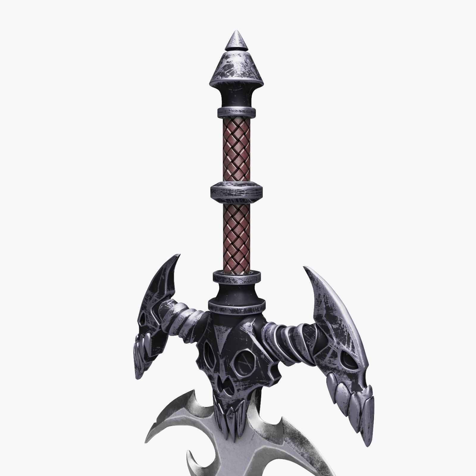 Ancient Battle Sword 3D model_4