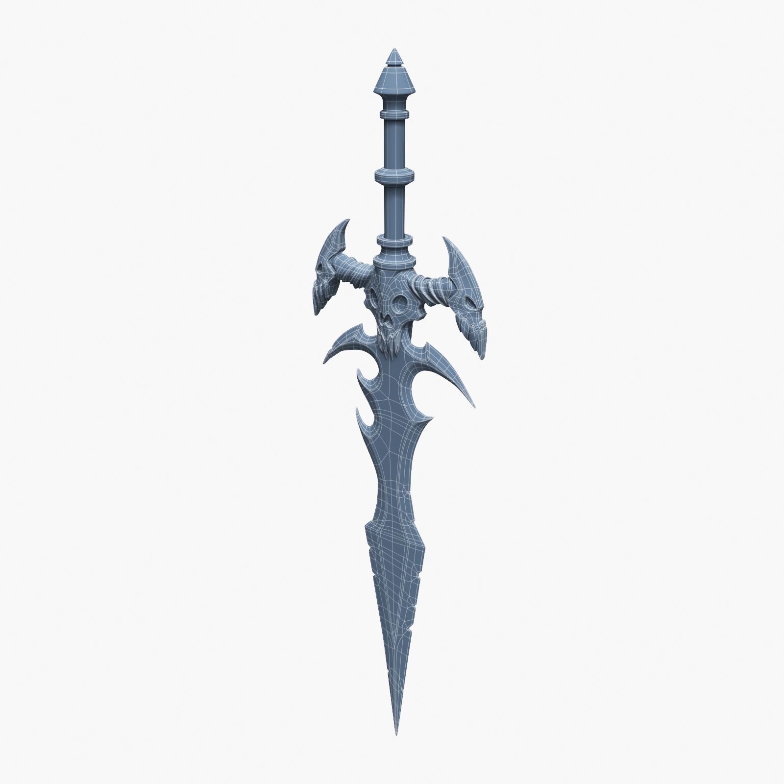 Ancient Battle Sword 3D model_17