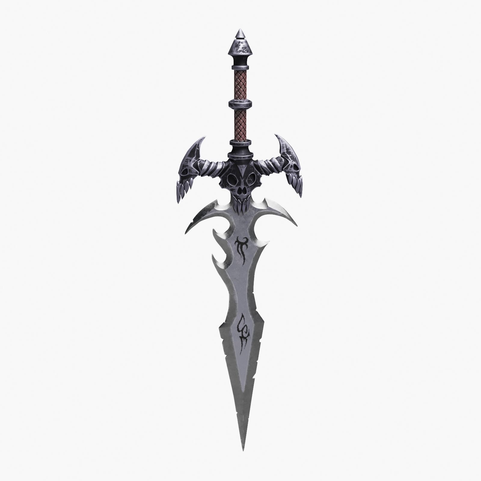 Ancient Battle Sword 3D model_12