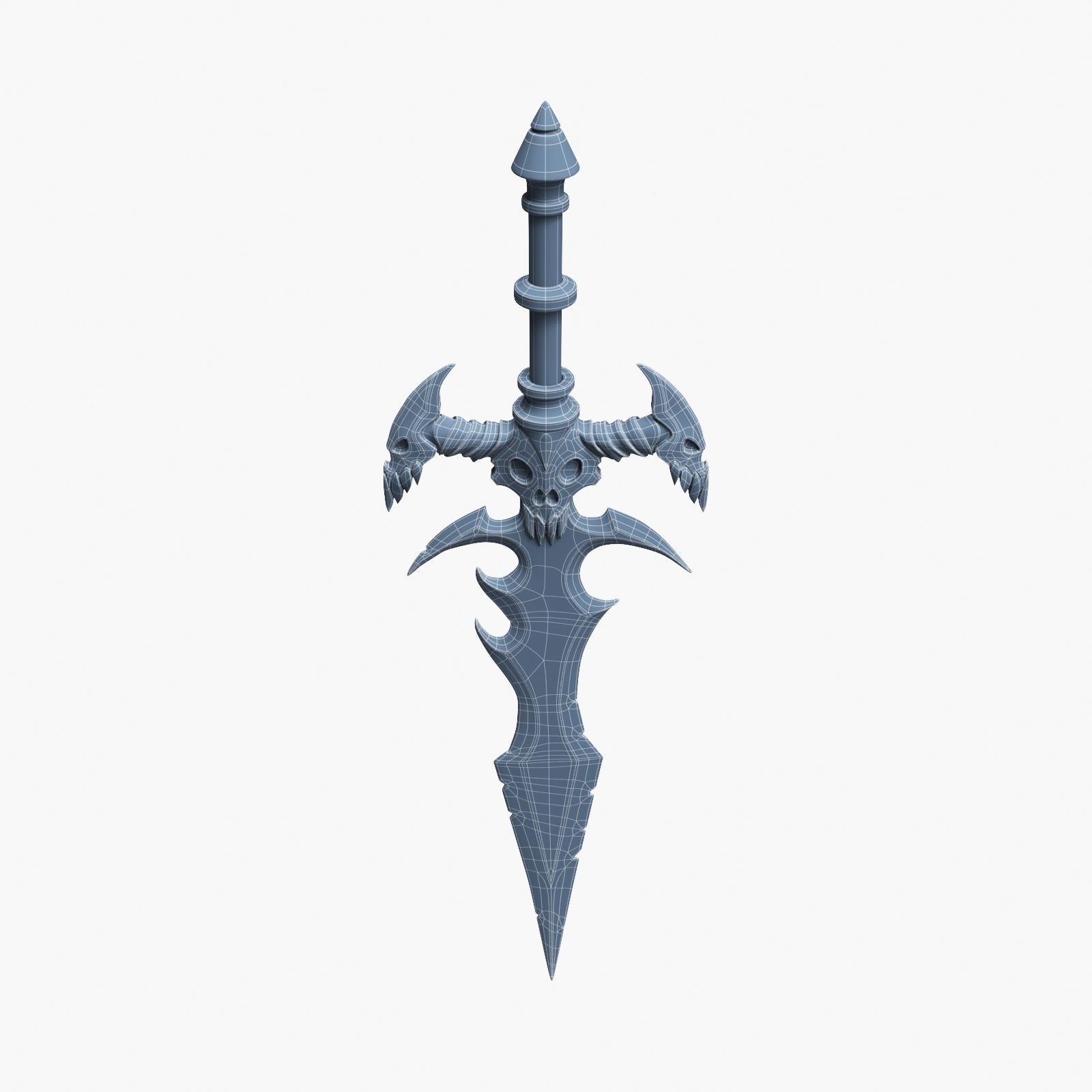Ancient Battle Sword 3D model_19