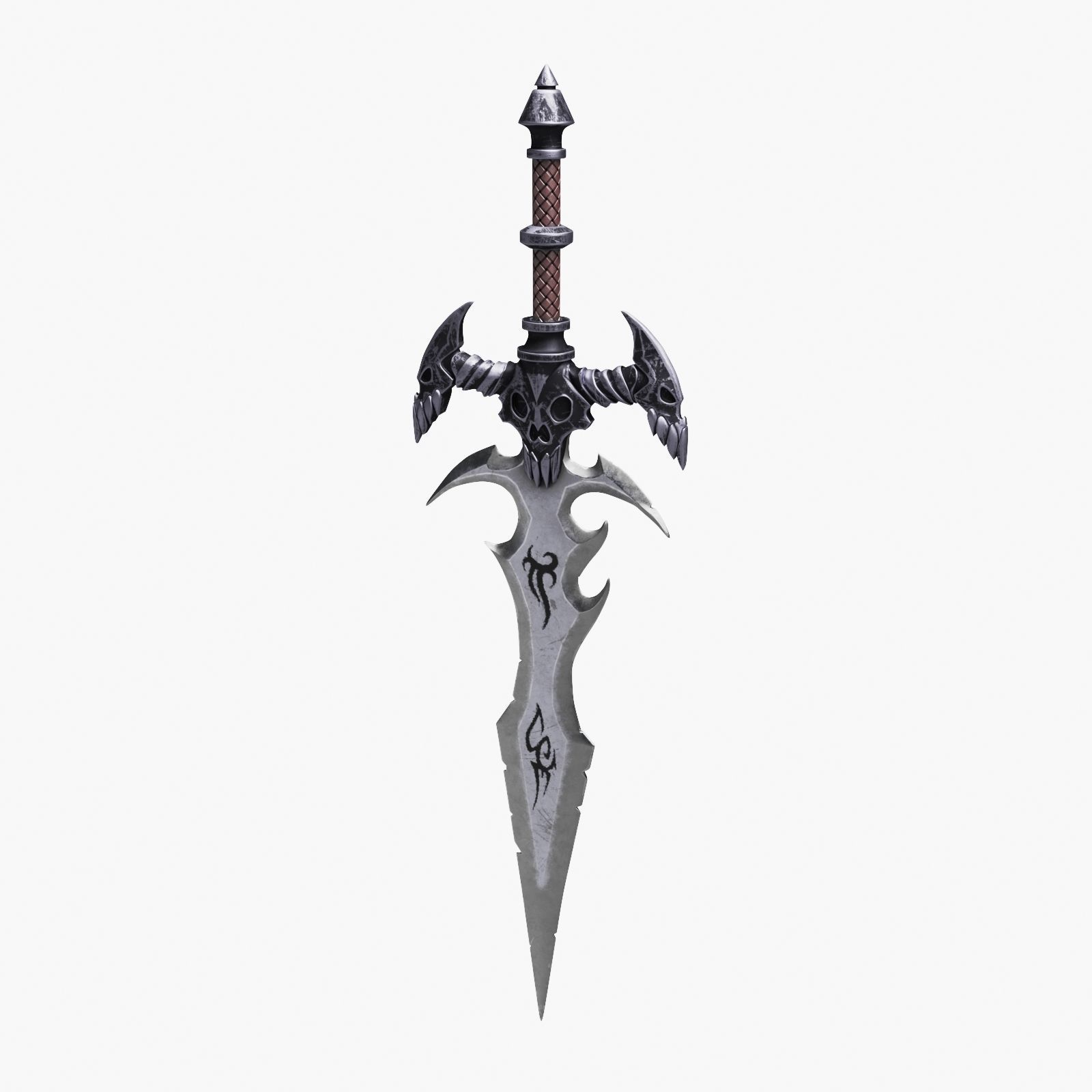Ancient Battle Sword 3D model_15