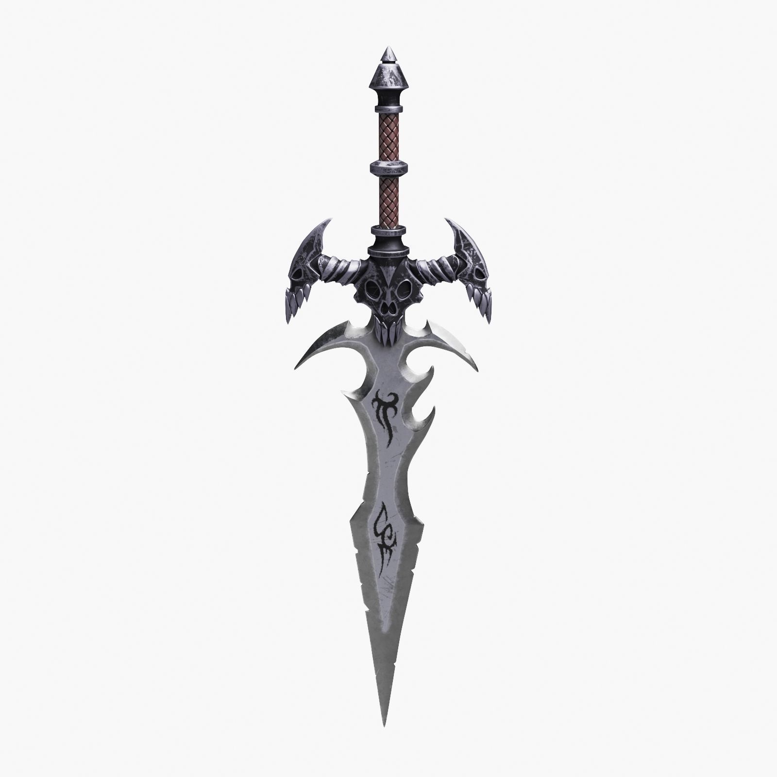 Ancient Battle Sword 3D model_8