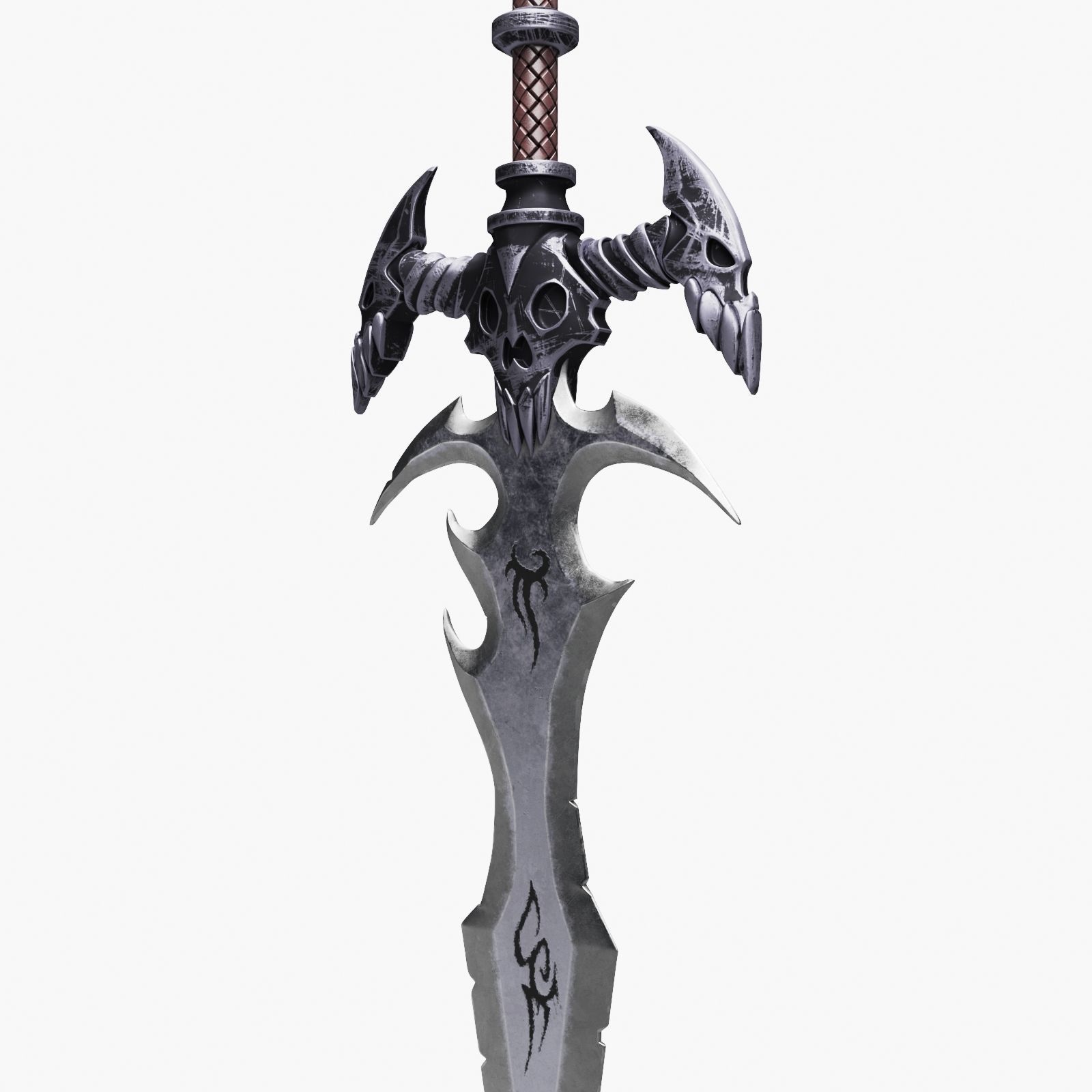 Ancient Battle Sword 3D model_6