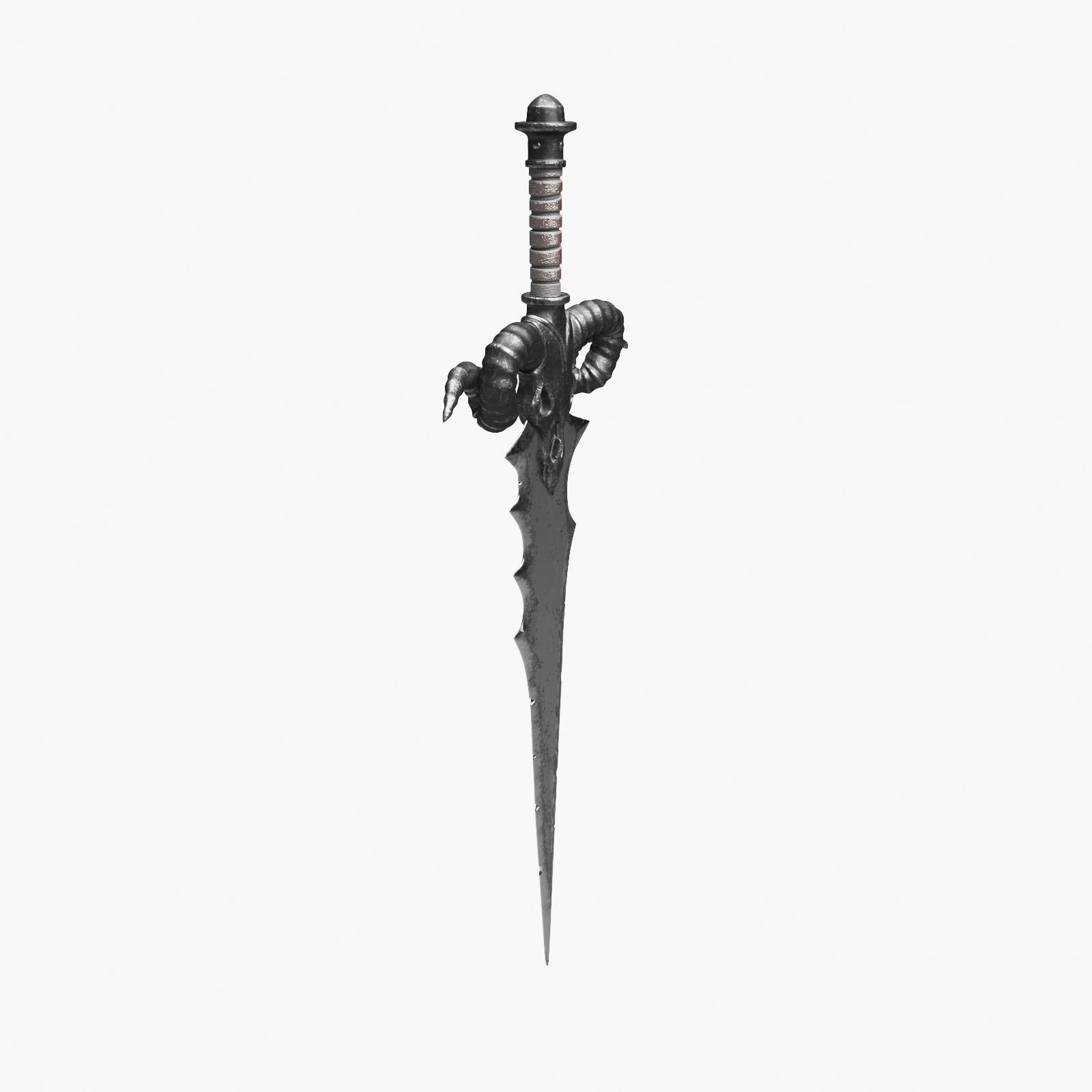 Ancient Battle Sword 3D model_13