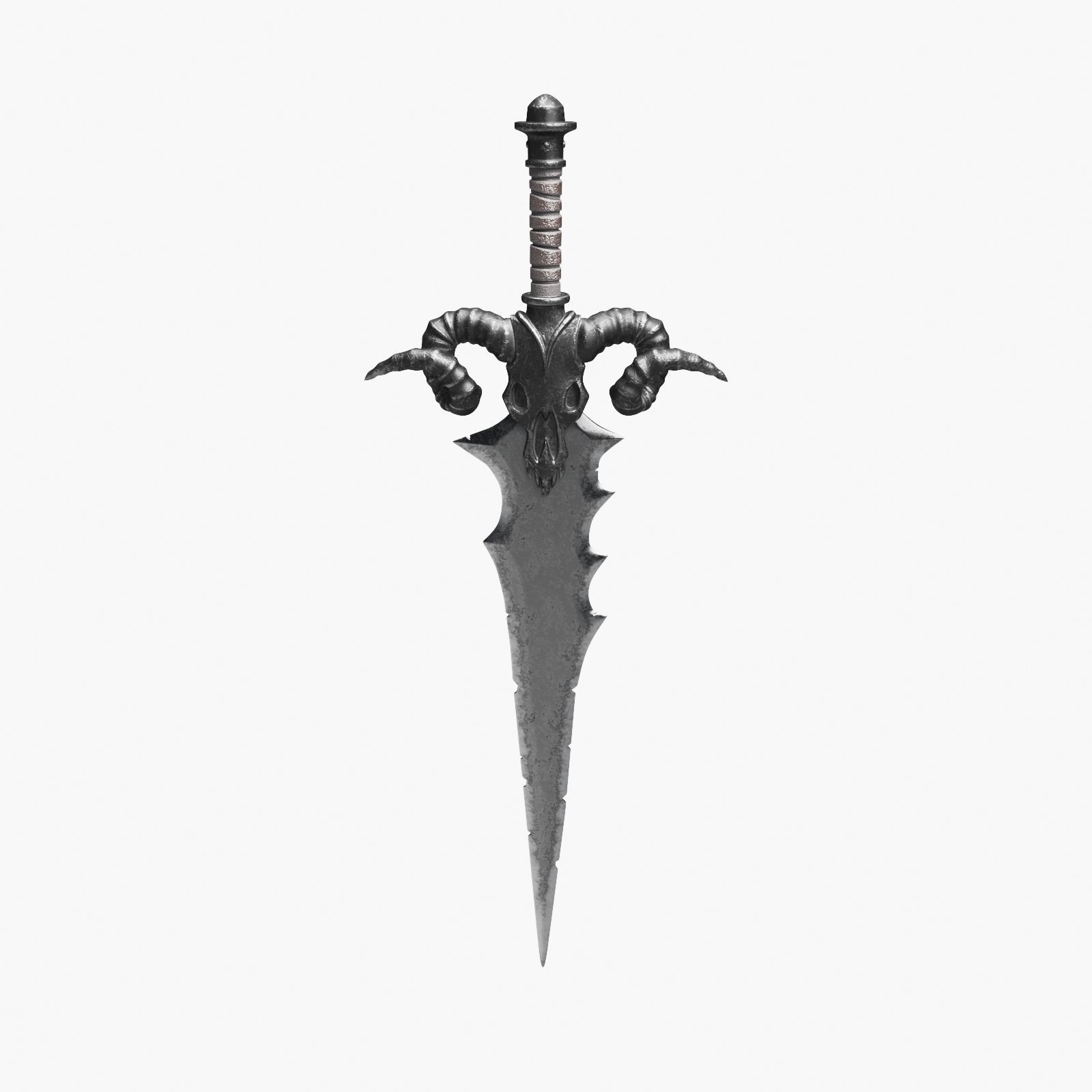 Ancient Battle Sword 3D model_8