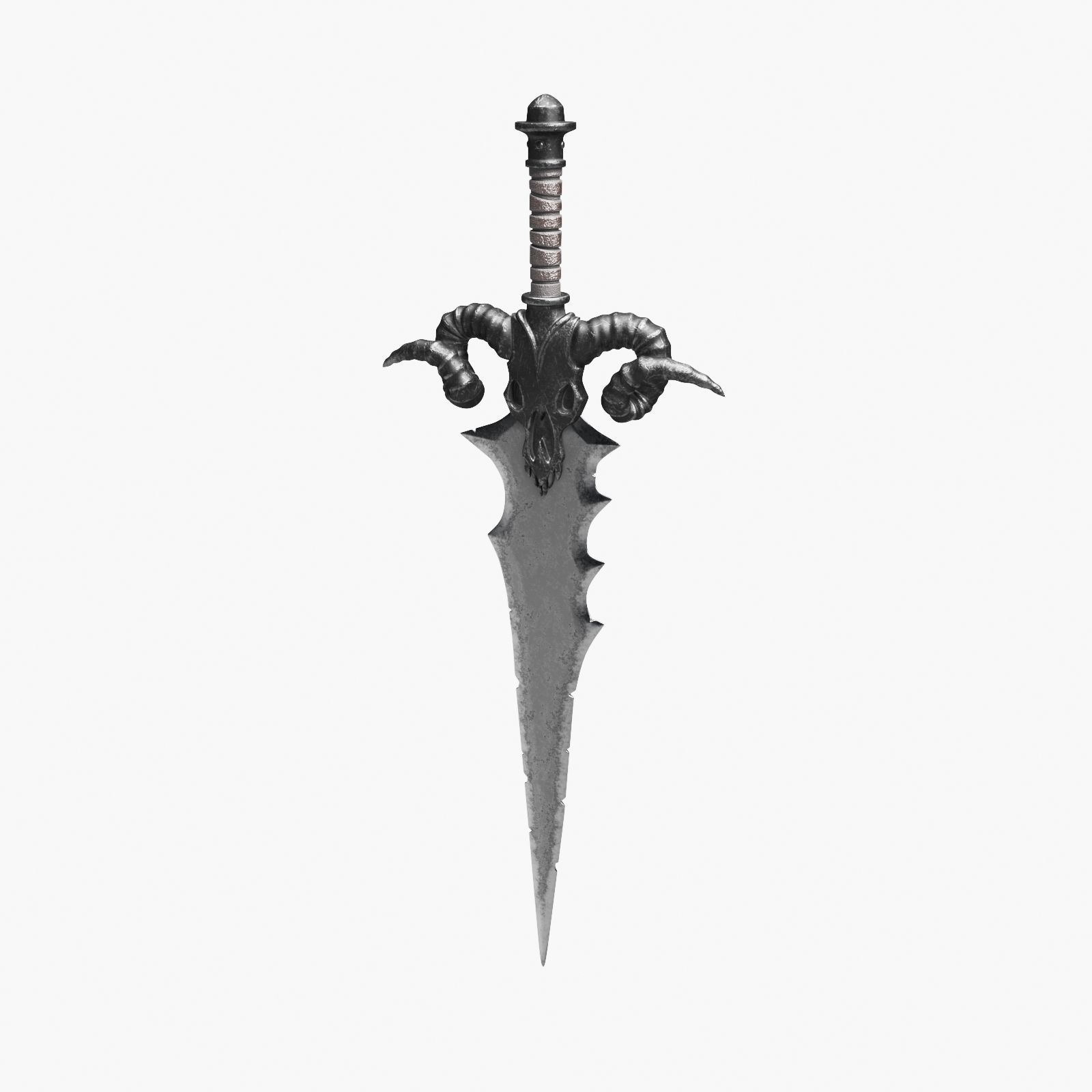 Ancient Battle Sword 3D model_15
