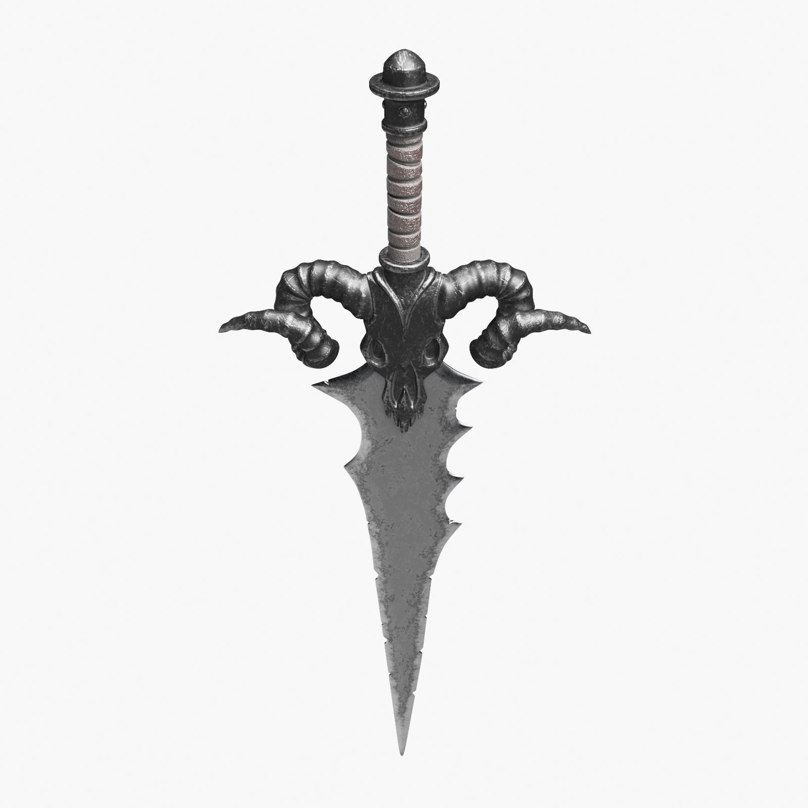 Ancient Battle Sword 3D model_3