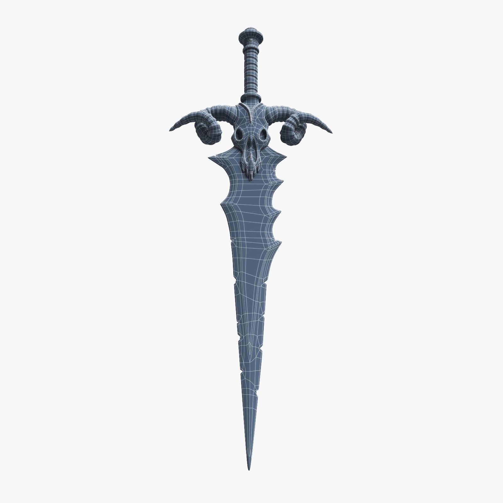Ancient Battle Sword 3D model_18