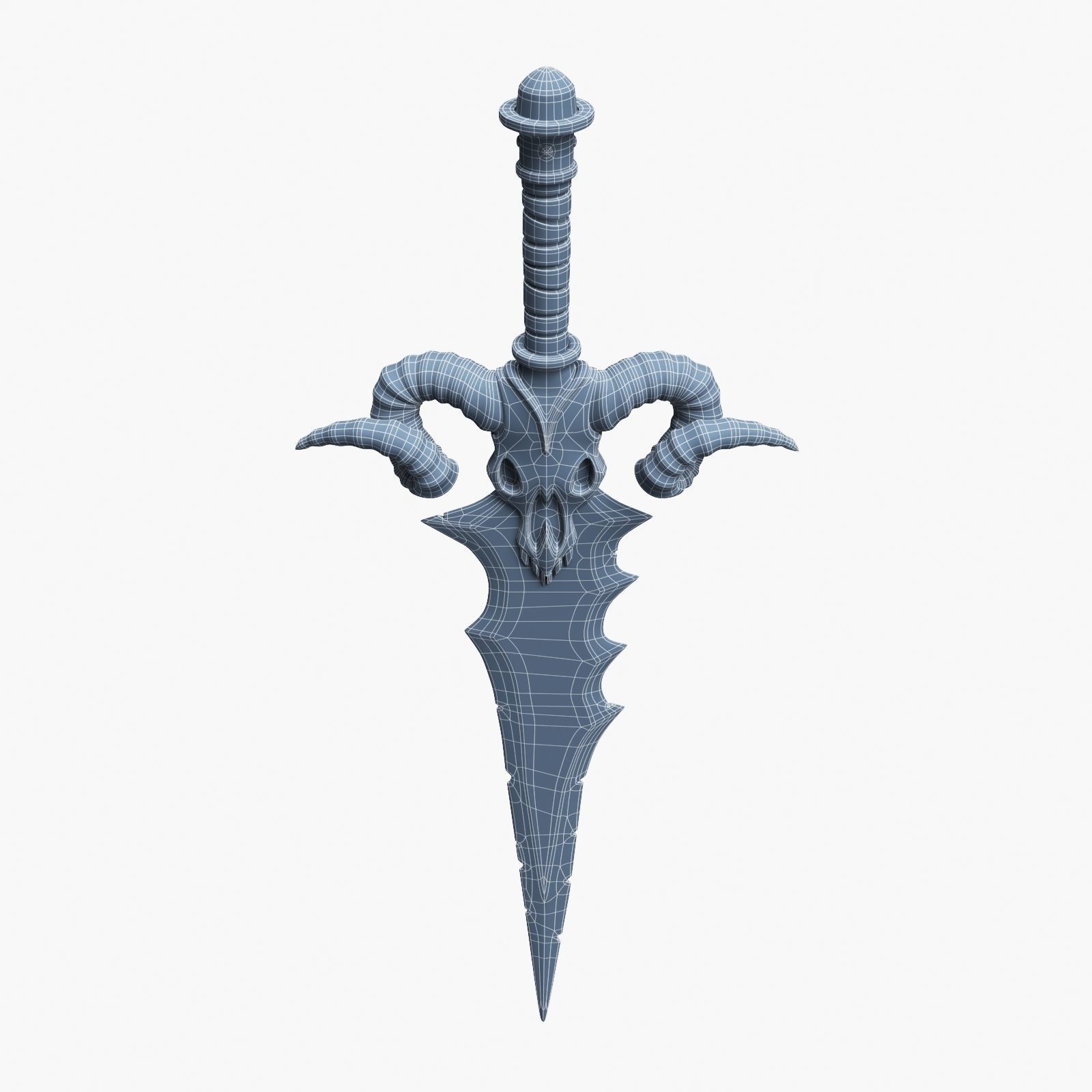 Ancient Battle Sword 3D model_19