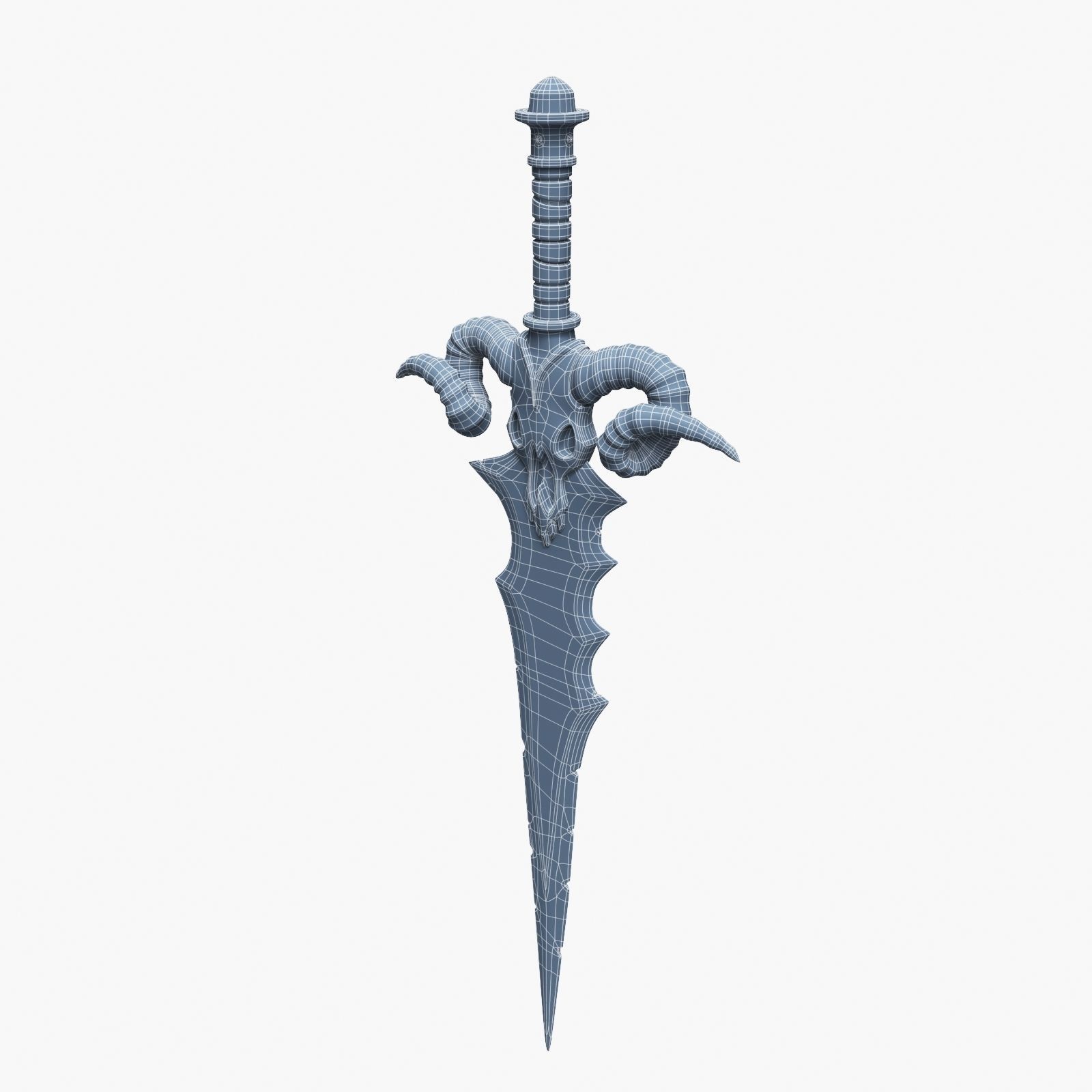 Ancient Battle Sword 3D model_17