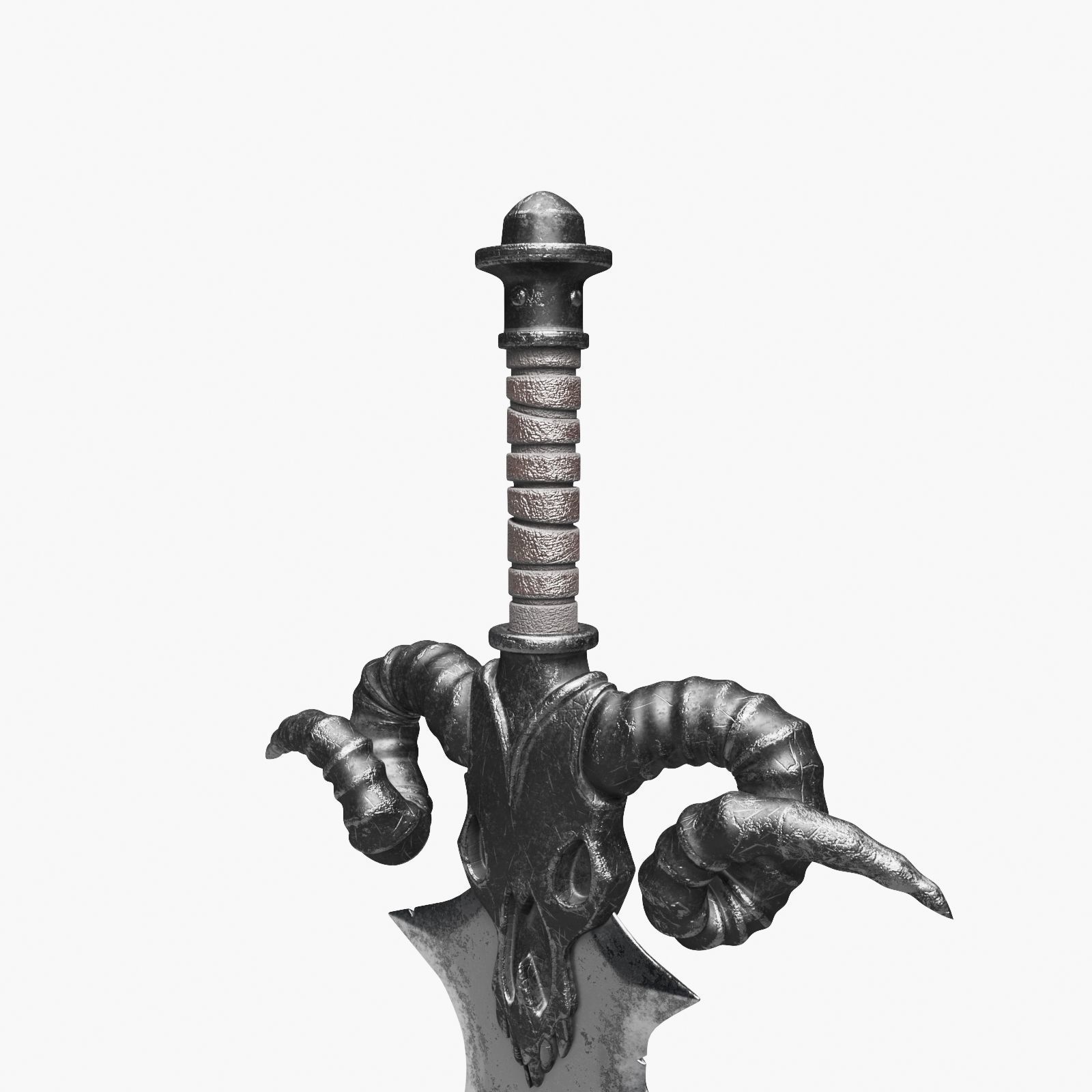 Ancient Battle Sword 3D model_4