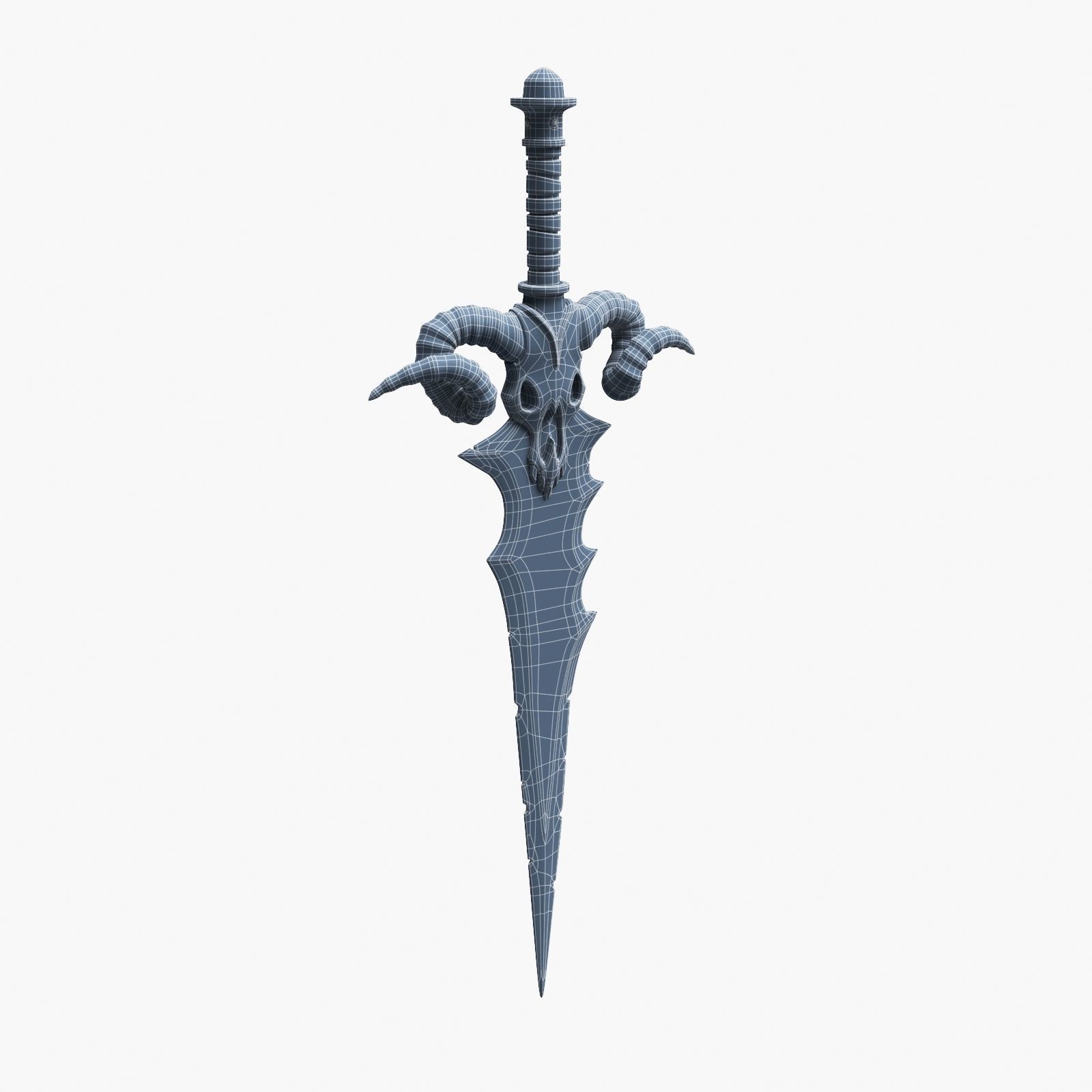 Ancient Battle Sword 3D model_16