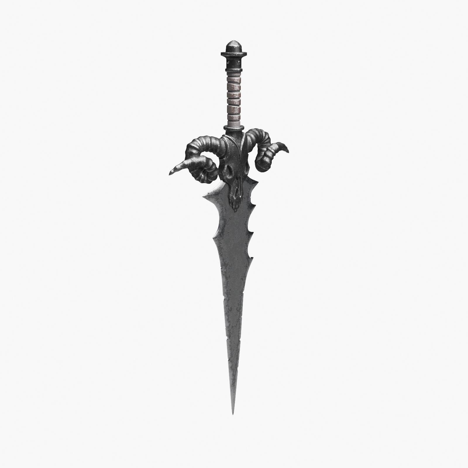 Ancient Battle Sword 3D model_9