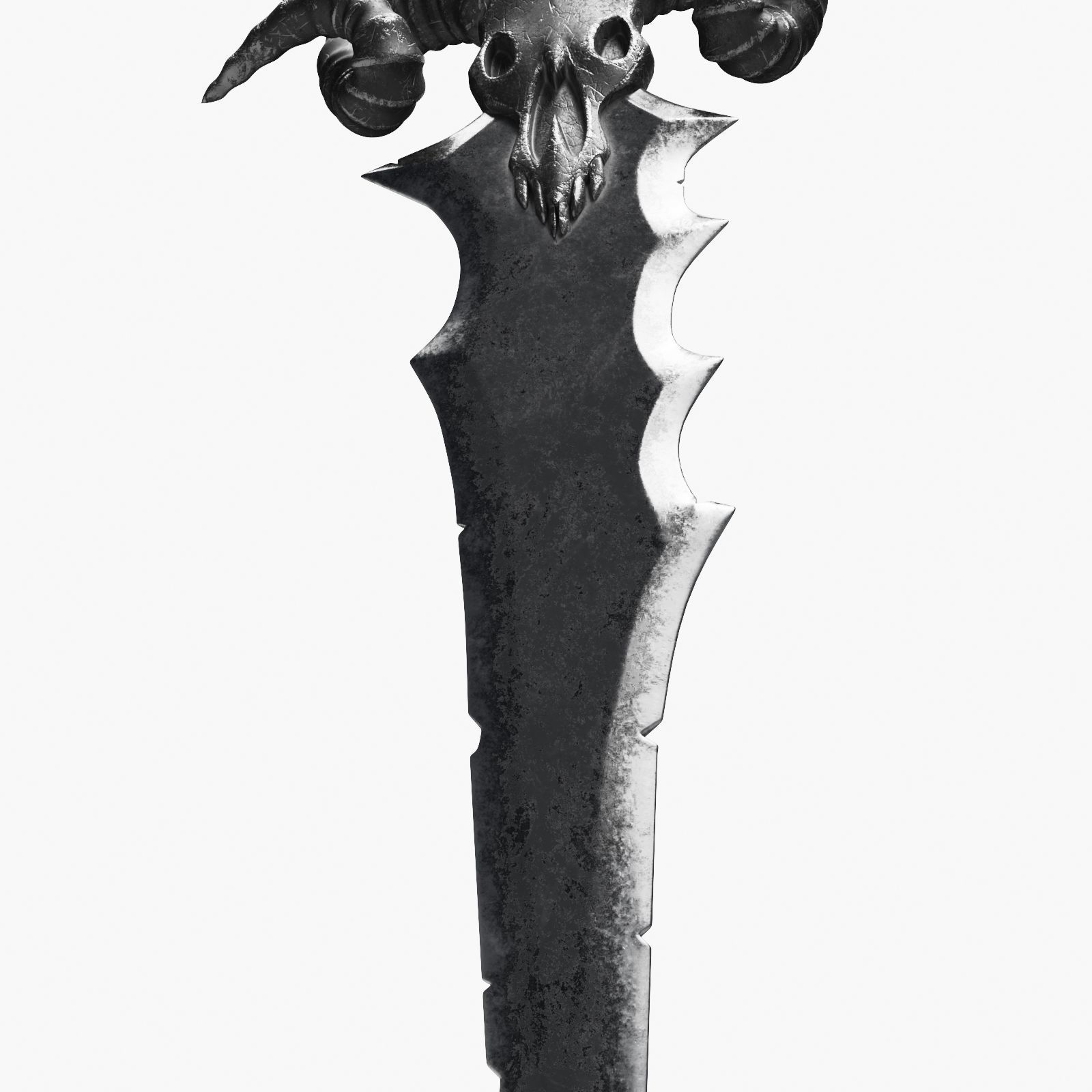 Ancient Battle Sword 3D model_5