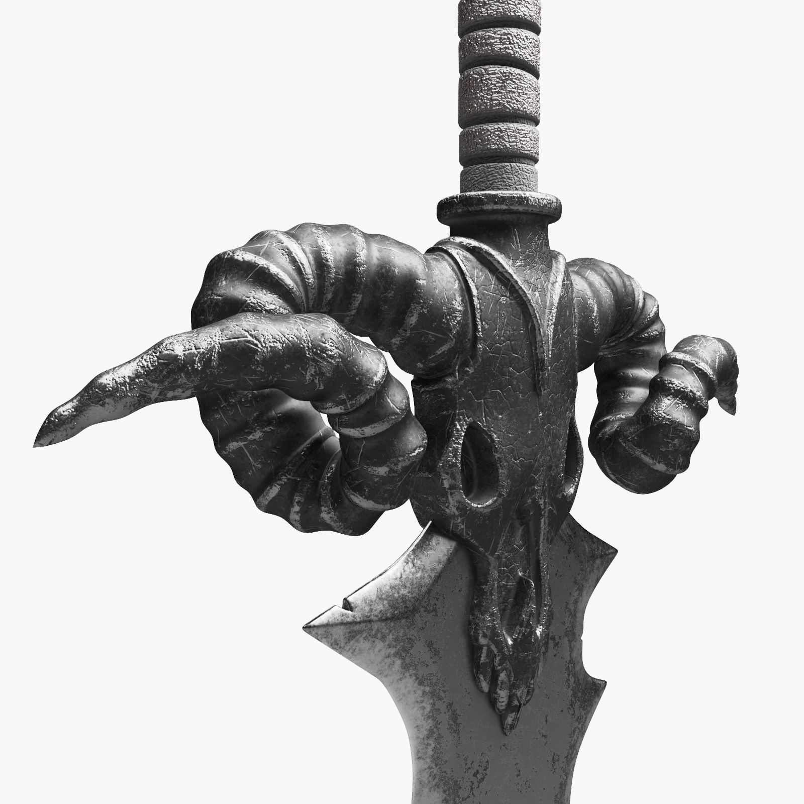 Ancient Battle Sword 3D model_7