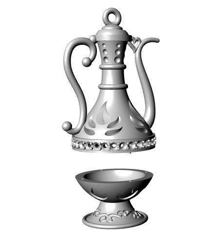 Jug pendant 3D print model_5