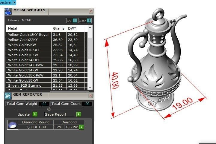Jug pendant 3D print model_4