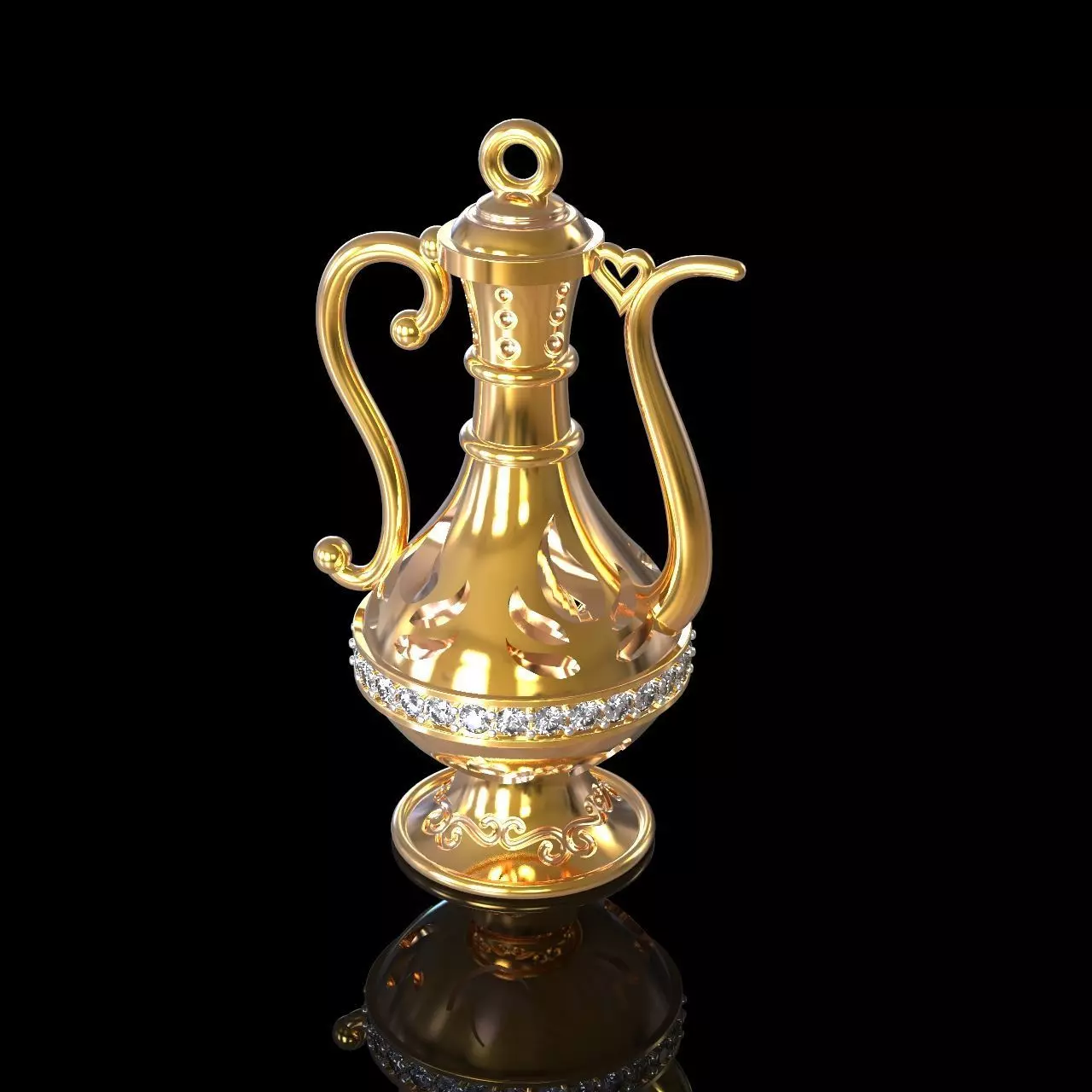 Jug pendant 3D print model_0