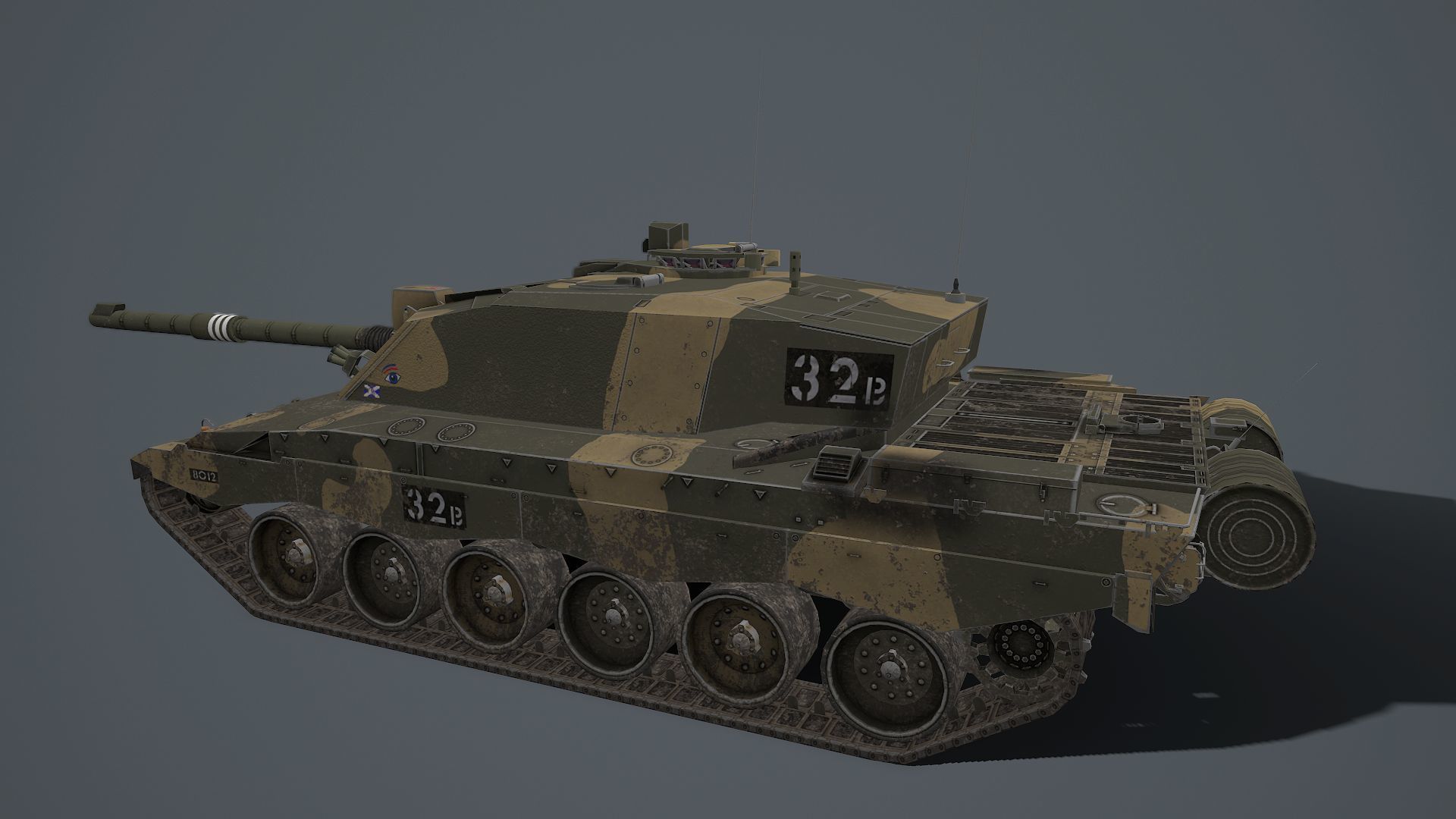Challenger 2 and challenger 2 TES pack Low-poly 3D model_20