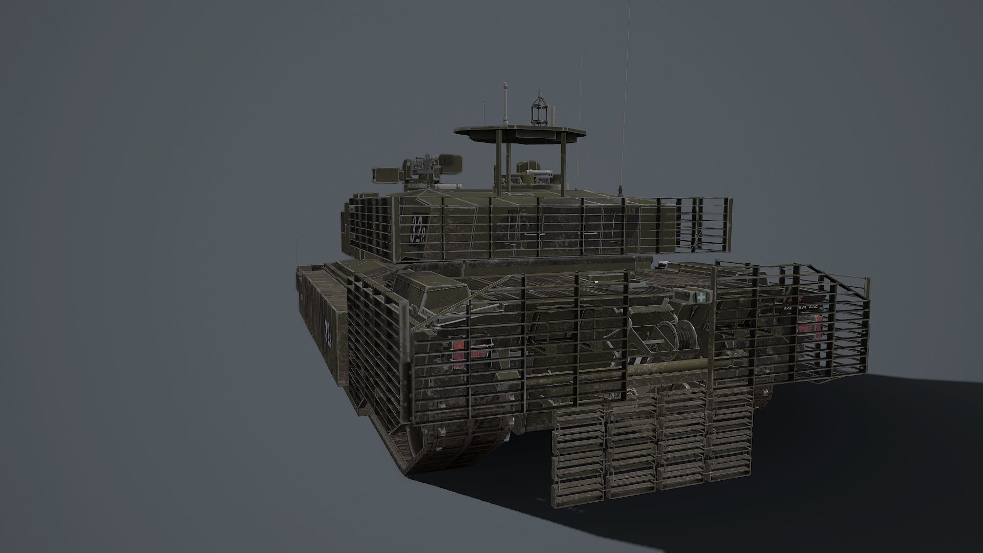 Challenger 2 and challenger 2 TES pack Low-poly 3D model_3