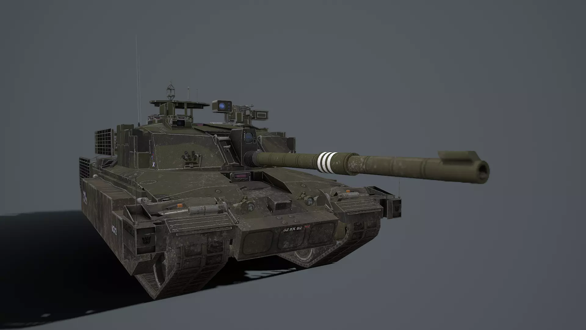 Challenger 2 and challenger 2 TES pack Low-poly 3D model_0