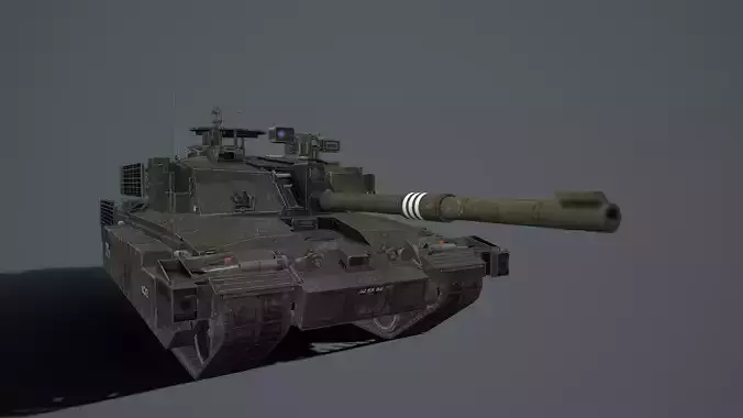 Challenger 2 and challenger 2 TES pack Low-poly 3D model