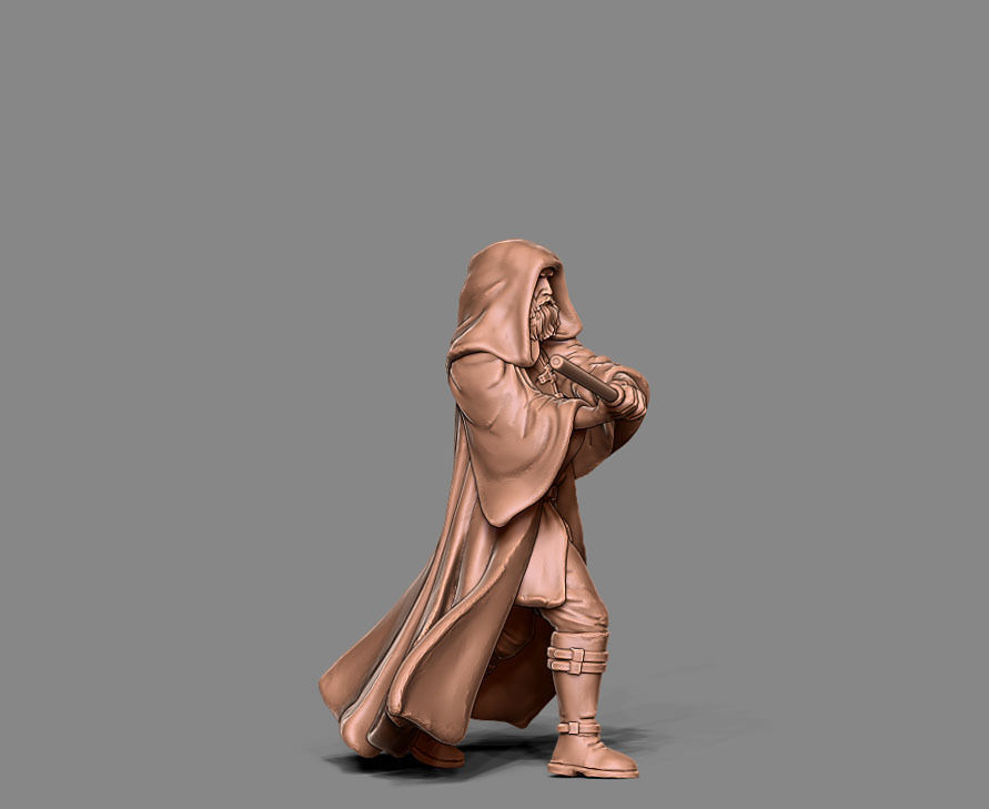 Old Master - 35mm scale 3D print model_9