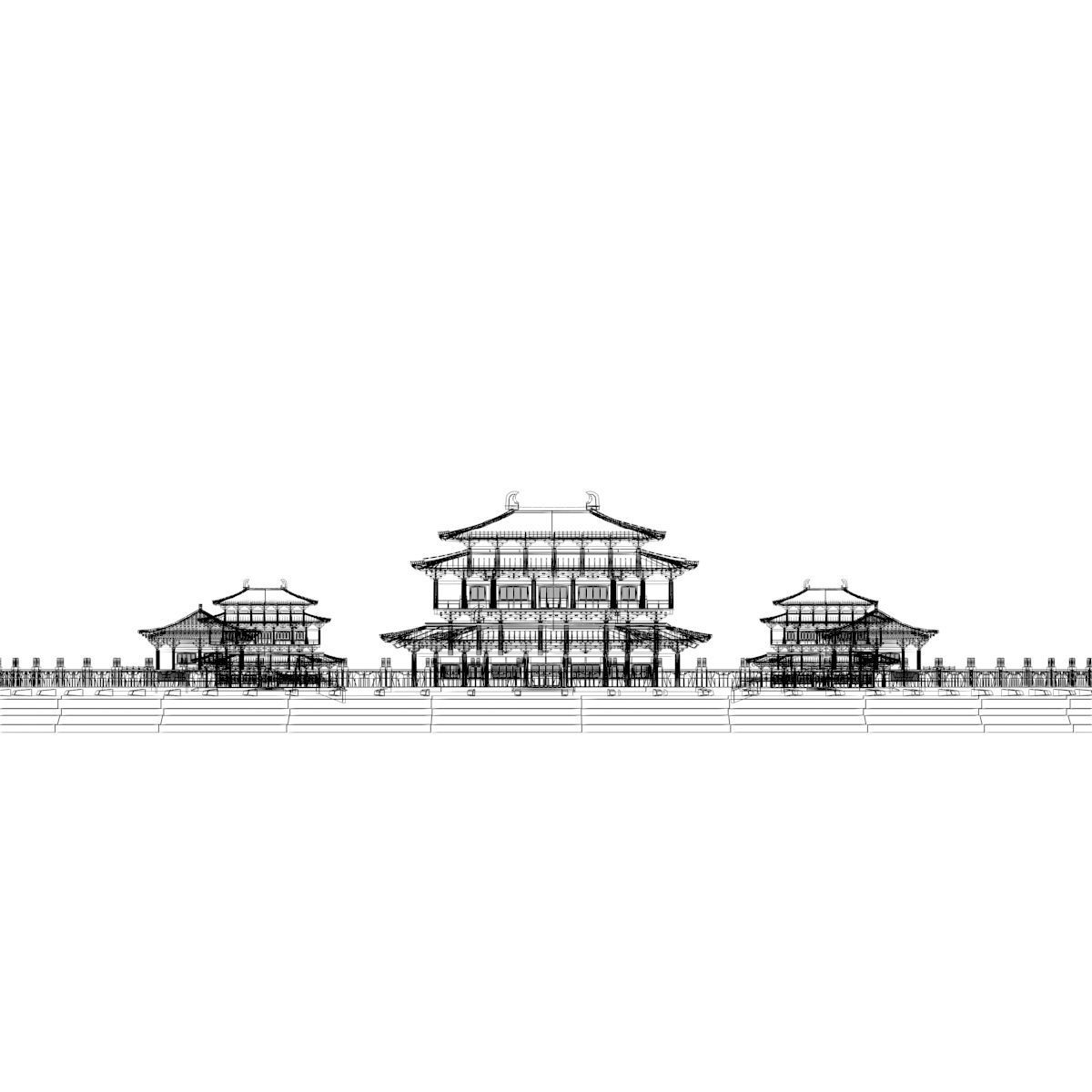 Chinese Ancient House 3D model_5