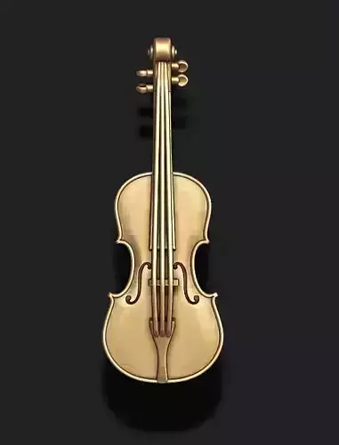 Violin pendant 3D print model